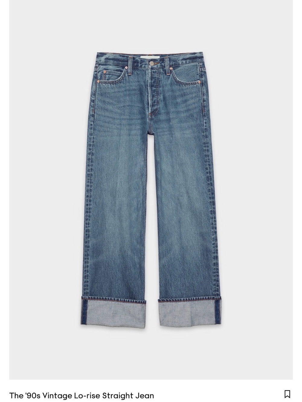 Denim Forum Straight Leg Jeans in Dark Blue